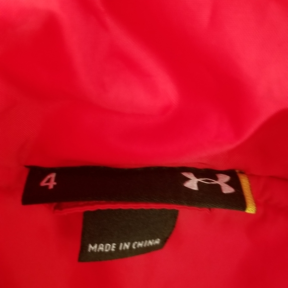 Under Armour Boys' UA Puffer Jacket  Size 4 red and black - Picture 4 of 8